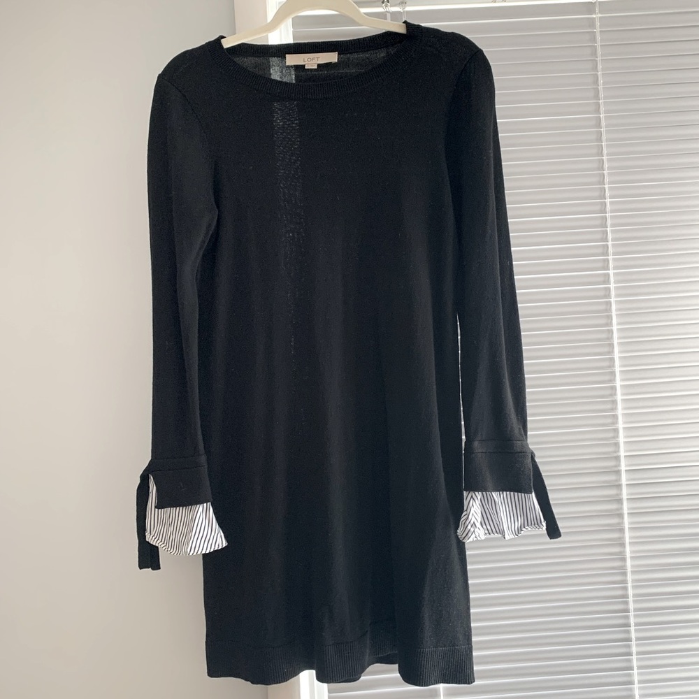 Black sweater dress